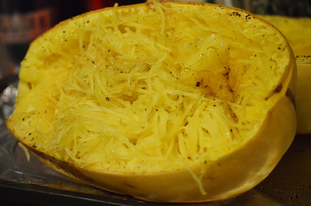 Spaghetti Squash with Roasted Parsley Root and Sauteed Kale - The ...