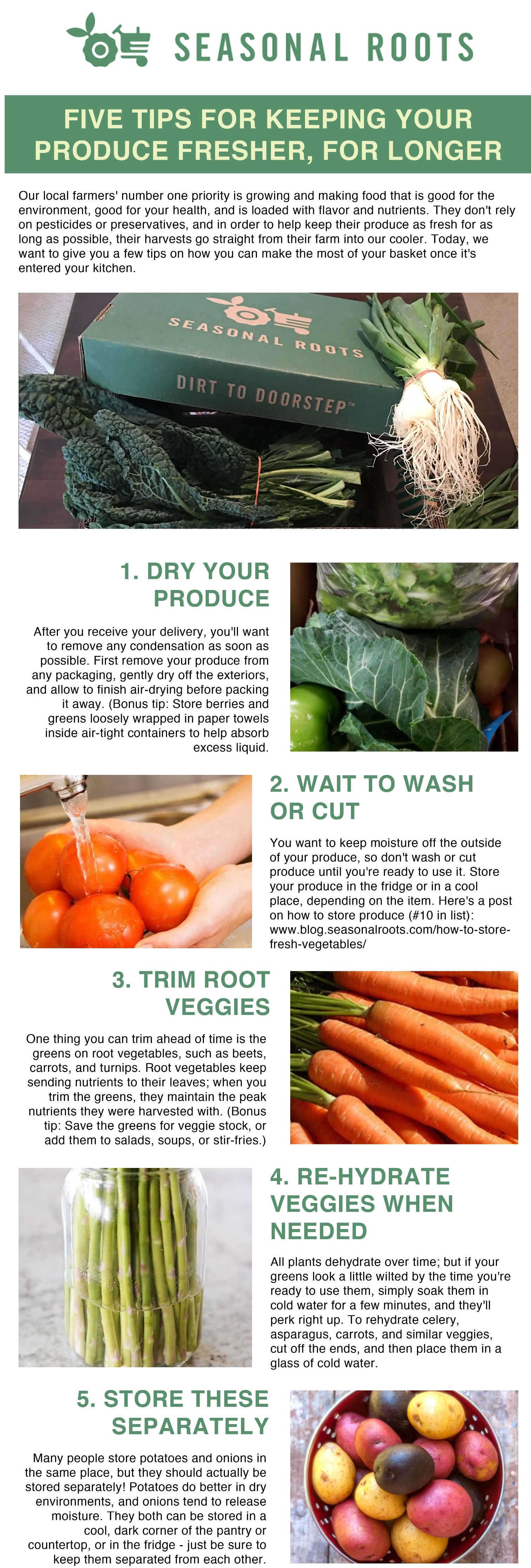 how to keep fresh local food fresh