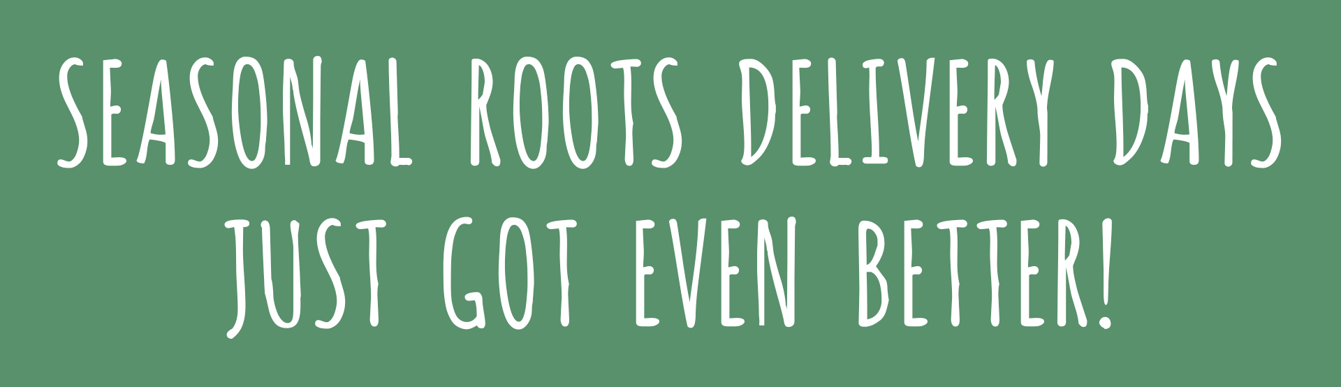 seasonal roots banner for cigo The Veggie Fairy Team