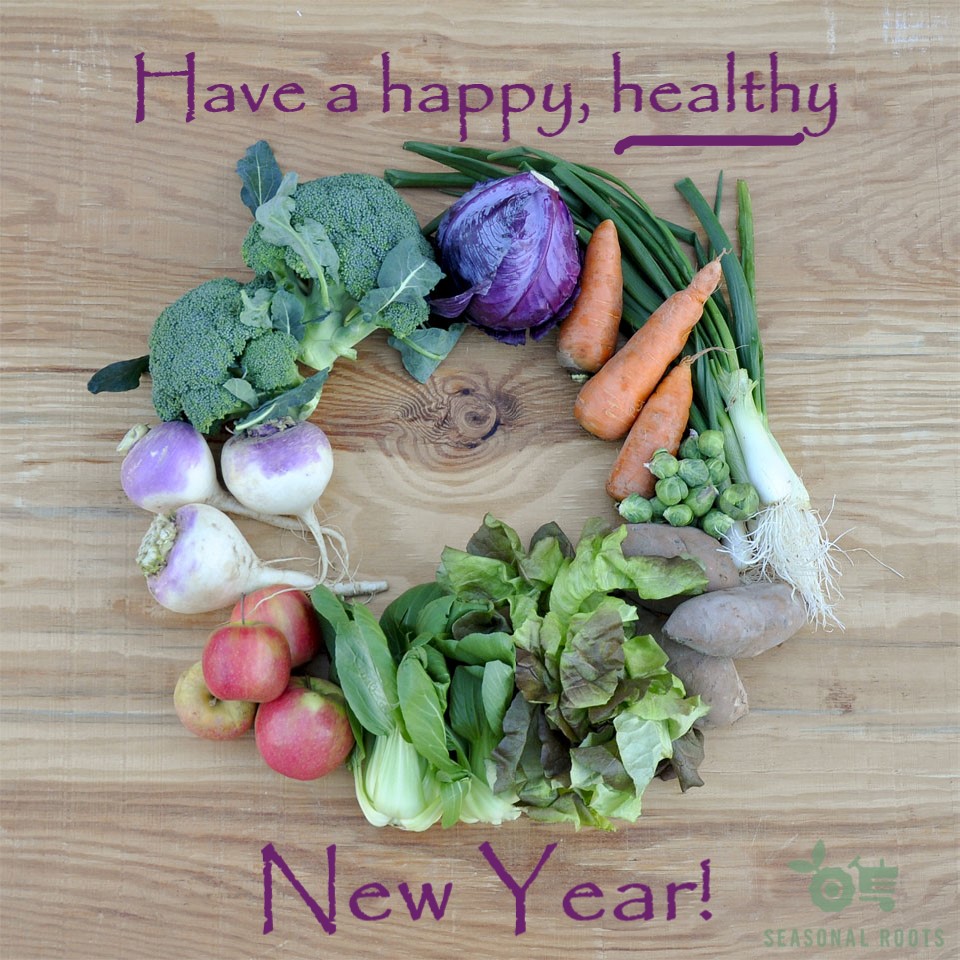 Have a happy healthy new year with local food